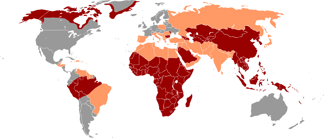 Verbreitung von Hepatitis B