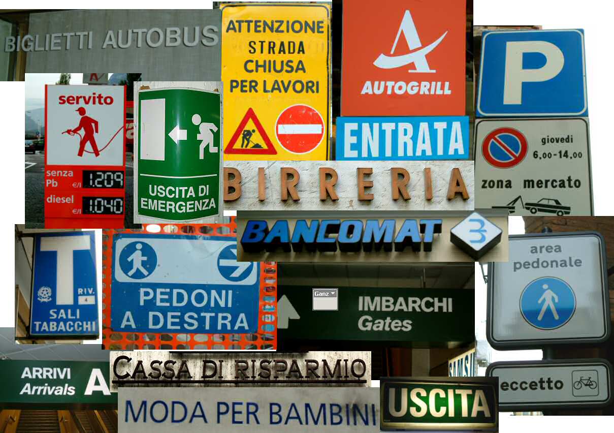Schilderfotos aus Italien